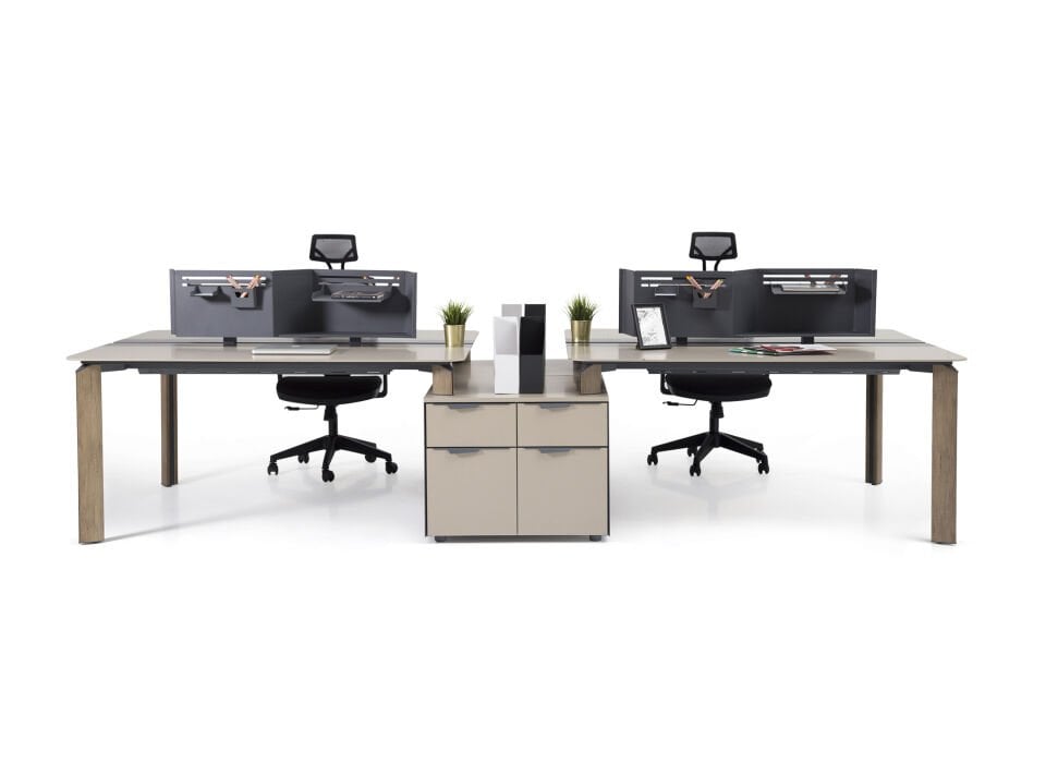 Twist 4'lü Workstation Çalışma Masası